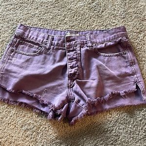 Free People Runaway slouch Jean shorts